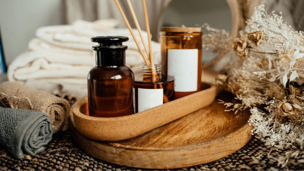 Scented Sticks and Candle