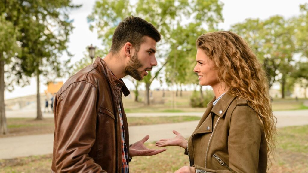 Man And Woman Wearing Brown Leather Jackets