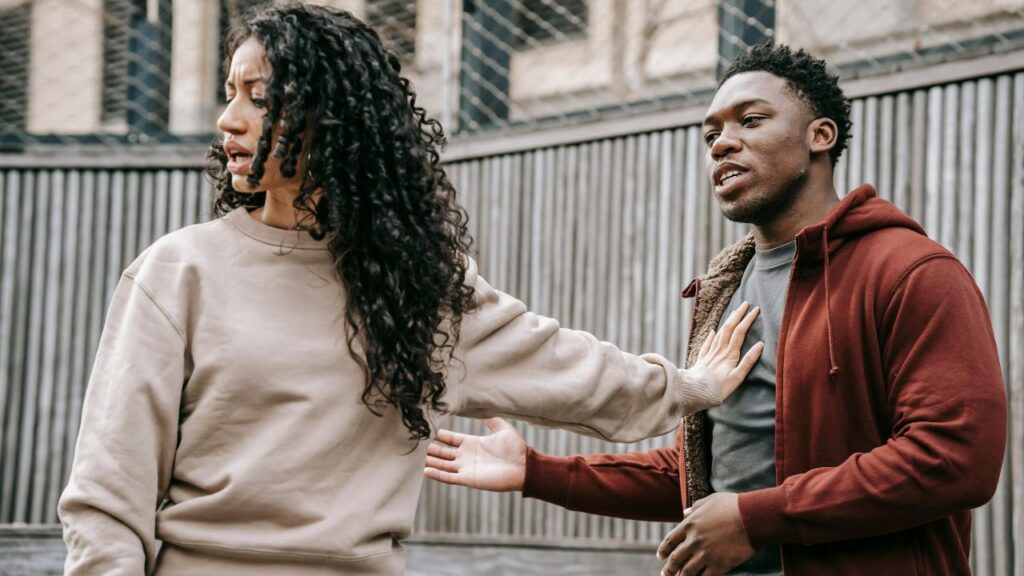 Man and Woman Arguing