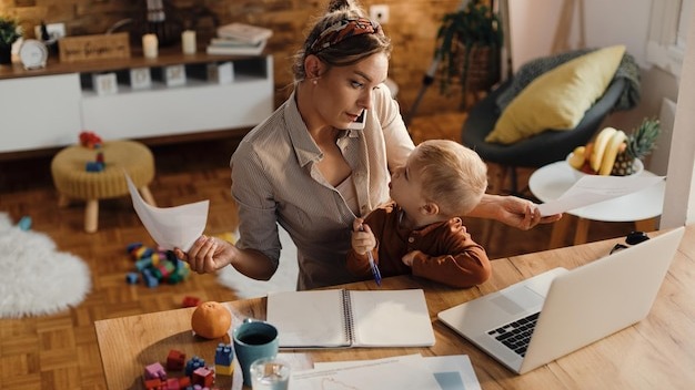 I'm sorry dear but mommy has a lot of work today