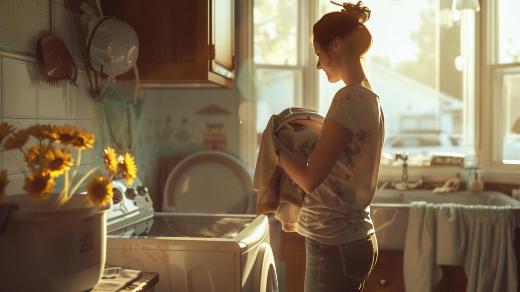 Mother receiving a surprise chorefree day