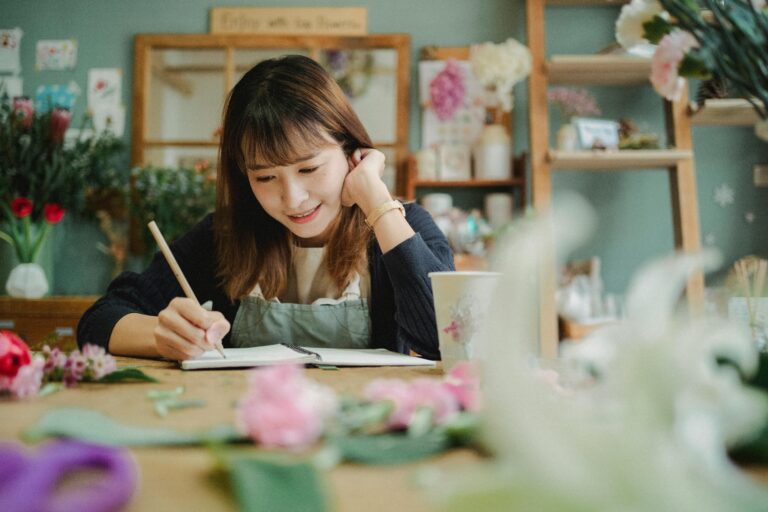 woman helping with wedding plan