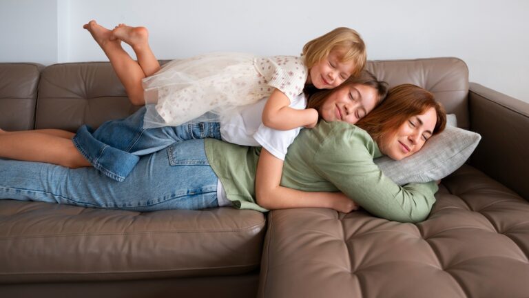 Nontraditional family structure celebrating diversity