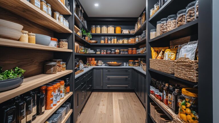 Modern and Organized WalkIn Pantry Functional and stylish storage space