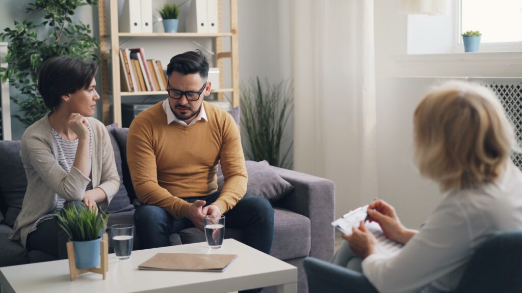 family session with therapist
