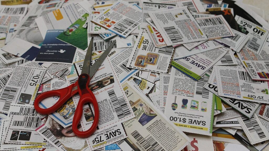 Pile of Coupons. please give credit to OOingle.com