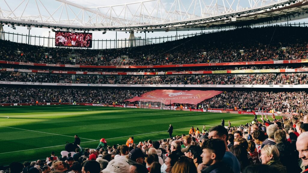 a stadium filled with people
