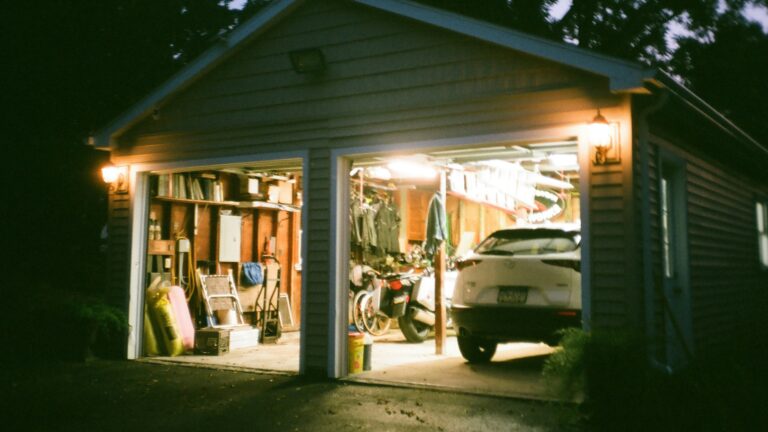 a house with a car parked outside