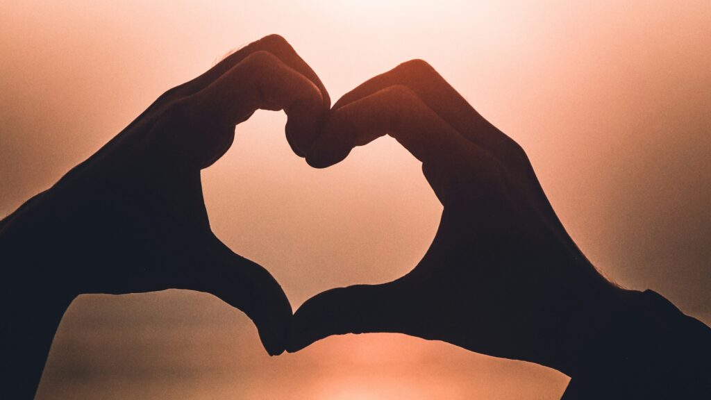 heart shape hand illustration