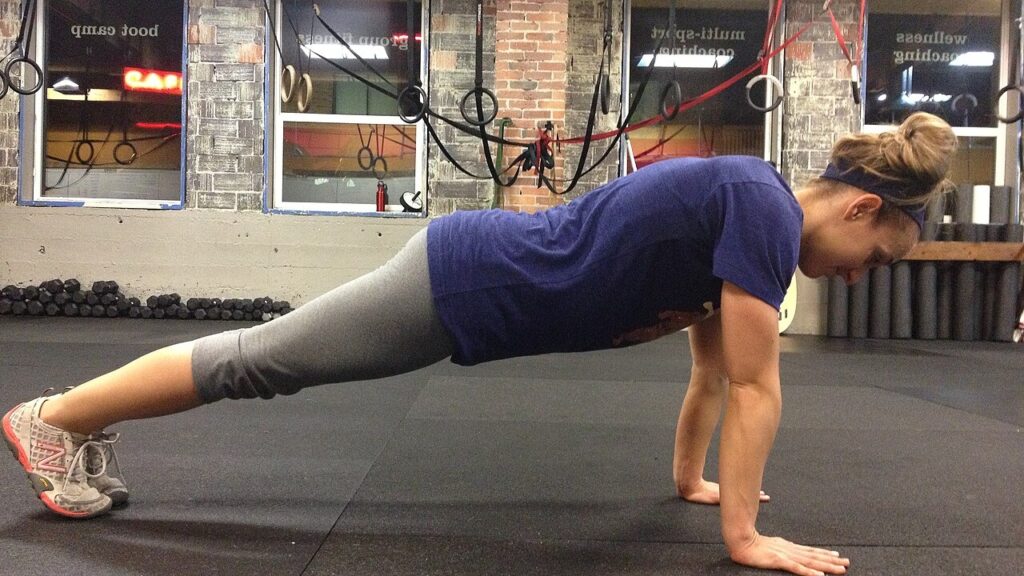Plank position of a Shitee