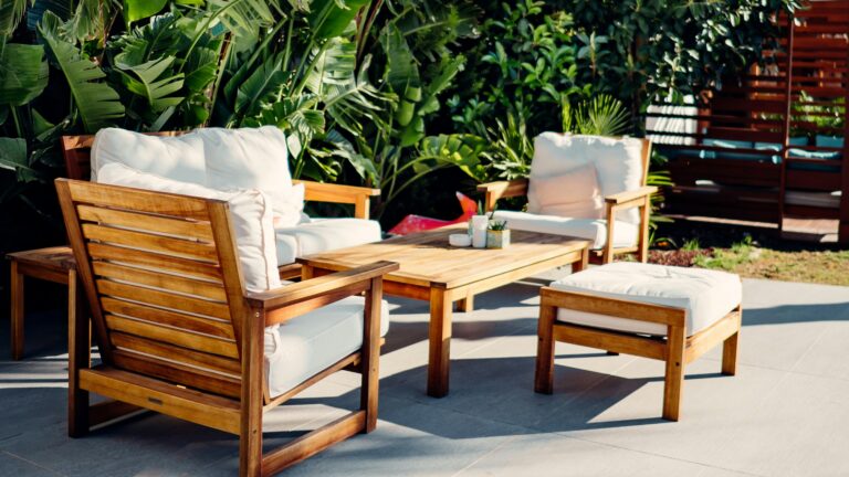 brown wooden table and chairs