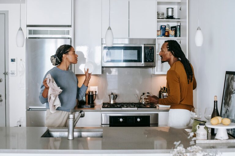 couple having serious conversation