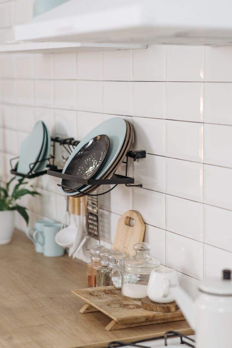 organized kitchen counter