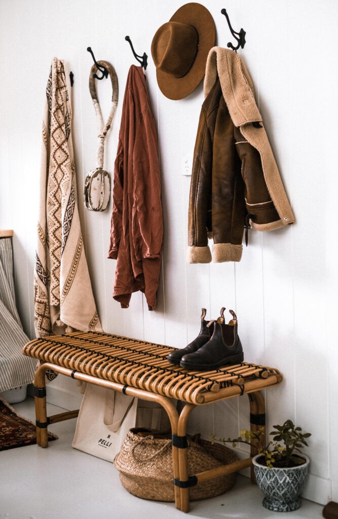 entryway with coat rack