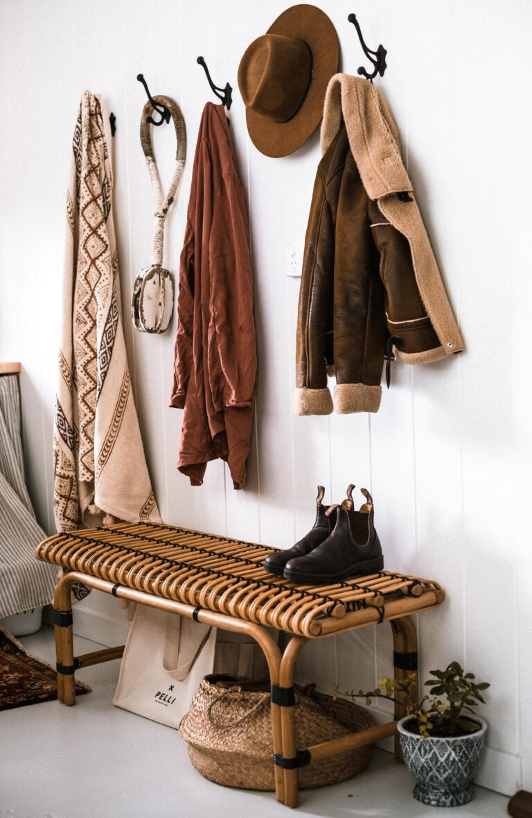 entryway with coat rack