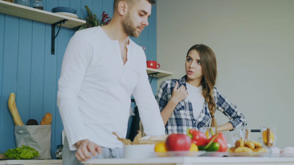 wife telling husband what to do
