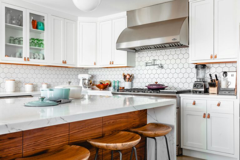 organized kitchen counter