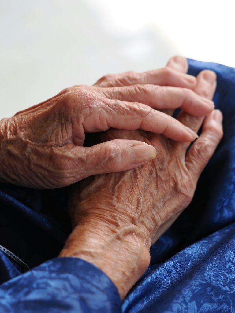 older person's hands
