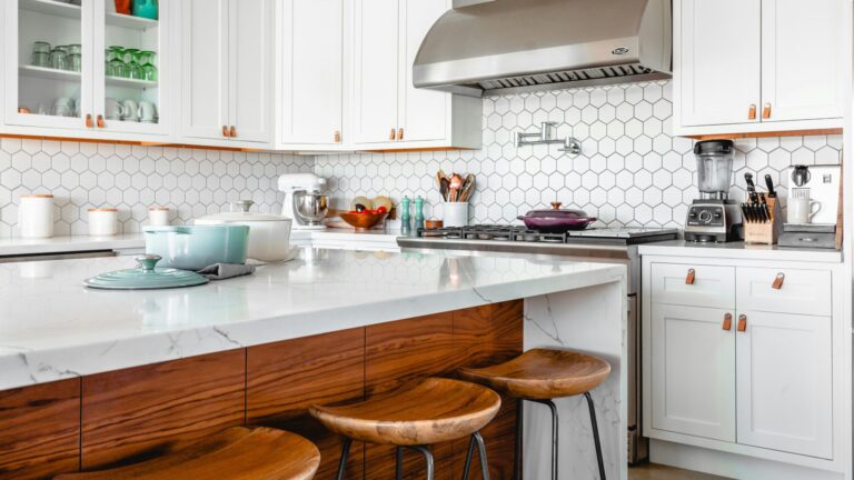 organized kitchen counter