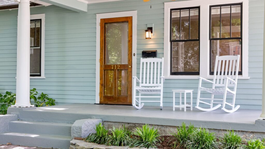 front porch landscape