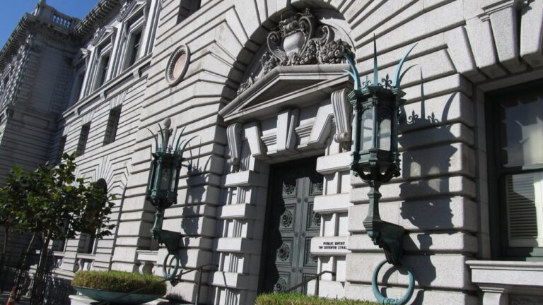 A federal courthouse exterior