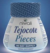 Bottle of recalled Niwali Tejocote Pieces dietary supplement, as pictured in the FDA recall notice