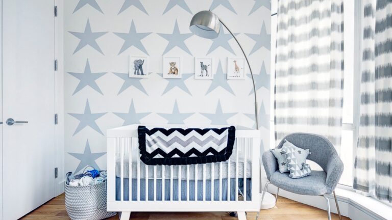A nursery room set up for an infant