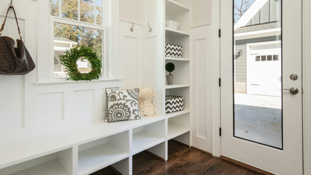 organized household entryway
