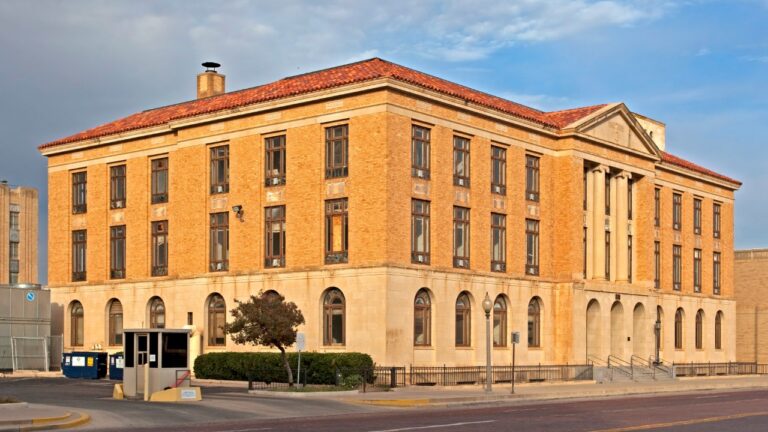 A federal courthouse exterior, illustrating the Minnesota Medicaid housing fraud conviction