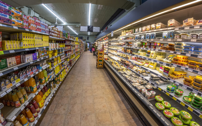 A grocery store aisle