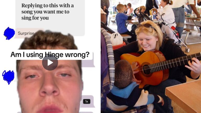 Split cover image: TikTok video still and a generic music-performance photo