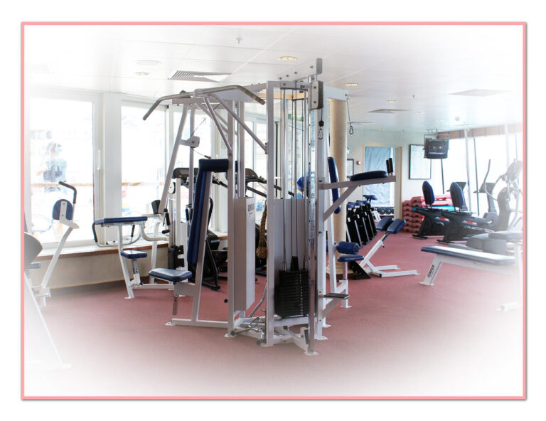 gym exercise equipment floor